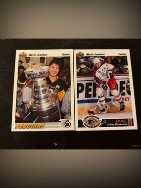 All 2 Mario Lemieux 1991/92 Upper Deck Pittsburgh Penguins Hockey Cards